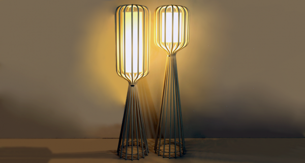 Frodo Floor Lamp 1&2 White