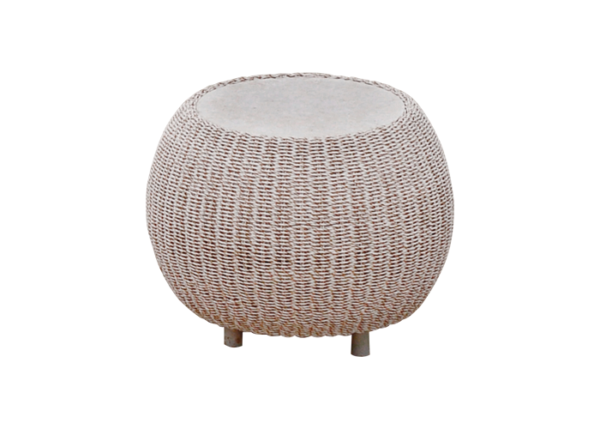 Bonbon Side Table With Mactan Stone Top